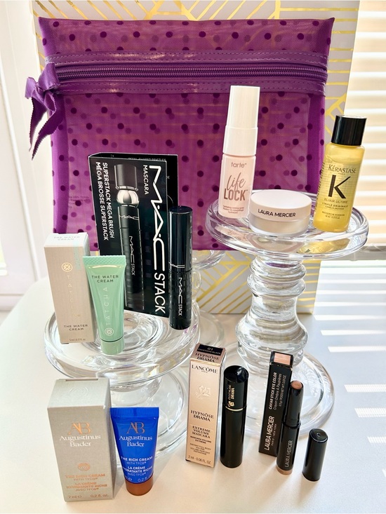 Kerastase Other - ✨ Luxury Beauty Travel Set | 9 Piece Bundle + Cosmetic Bag | Tatcha, Keratase✨
